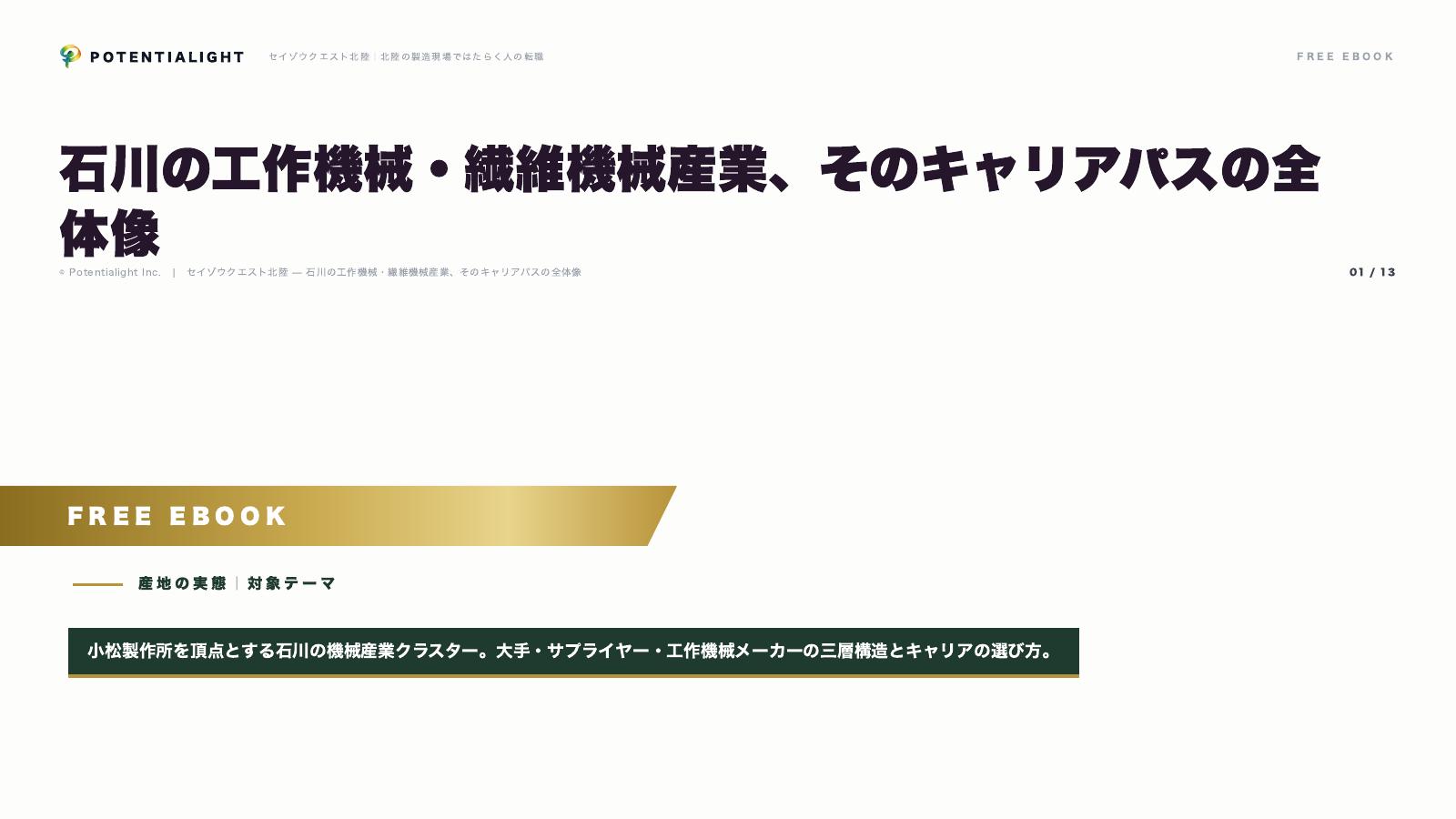 石川の工作機械・繊維機械産業 eBook表紙